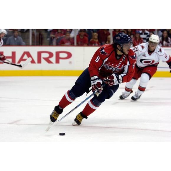 OVECHKIN Washington Capitals 2000s RBK Edge 7187A authentic jersey 48 M red NHL - Picture 11 of 13